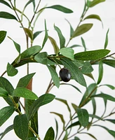 Nearly Natural 3ft. Artificial Olive Tree with Natural Trunk