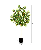 Nearly Natural 5ft. Artificial Tangerine Tree