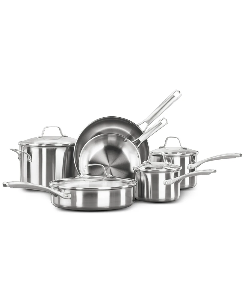 Calphalon Classic Stainless Steel 10-Pc. Cookware Set