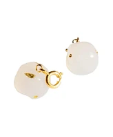seree Bunny — Jade stone charm earrings