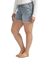 Silver Jeans Co. Plus Size Suki Mid Rise Curvy Fit Shorts