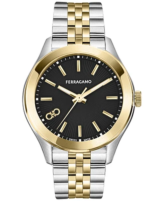 Ferragamo Women's Swiss Two-Tone Stainless Steel Bracelet Watch 38mm