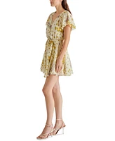 Steve Madden Women's Kirsty Flutter-Sleeve Mini Dress