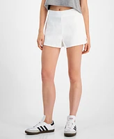 Tinseltown Juniors' Side-Slit Pull-On Hot Shorts