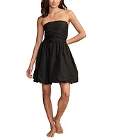 Lucky Brand Women's Bubble-Hem Strapless Dress