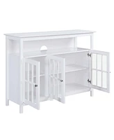 Convenience Concepts 47.75" Big Sur Deluxe Tv Stand with Cabinets and Shelf