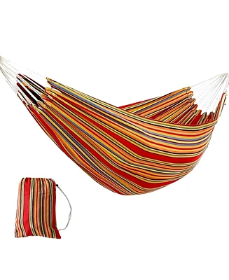 Sugift Double Cotton Hammock Bed with Portable Carrying Bag