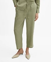 Mango Women's 100% Linen Pants