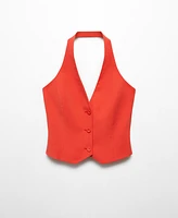 Mango Women's Buttons Detail Suit Vest