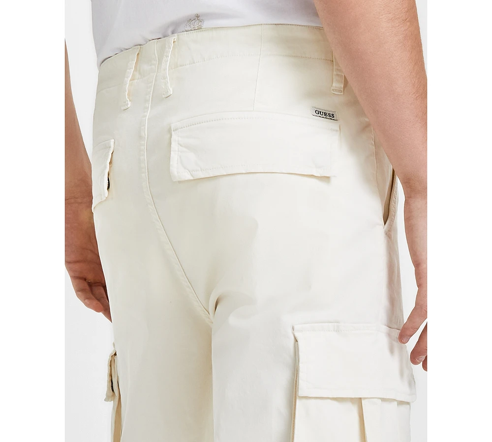 Guess Men's Relaxed-Fit Twill Cargo Pants