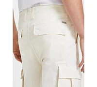 Guess Men's Relaxed-Fit Twill Cargo Pants