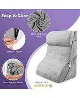 Sugift 3 Pieces Orthopedic Bed Wedge Pillow Set Adjustable Support for Back Neck