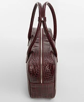 Mango Women's Rectangular Leather Handbag