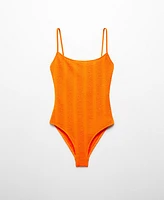 Mango Women's Textured Swimsuit