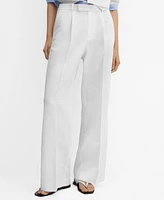 Mango Women's Flowy Suit Pants