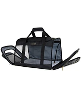 Soft Sided Multi-Entry Collapsible Travel Large Pet Carrier Duffel With Removable Lining