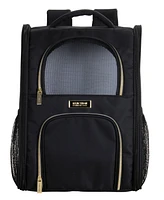 Soft Sided Multi-Entry Collapsible Travel Pet Carrier Backpack With Removable Lining
