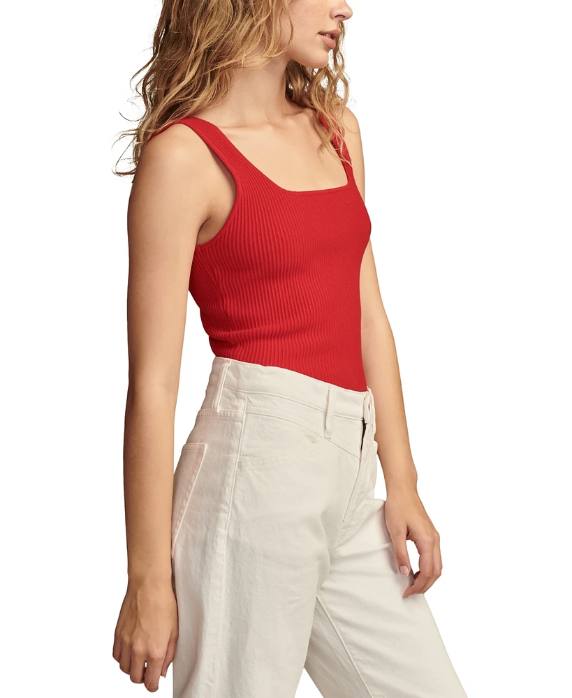 Lucky Brand Women's Rib-Knit Cropped Tank