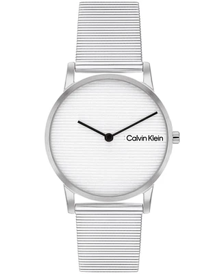 Calvin Klein Women's Ck Feel Stainless Steel Mesh Watch 30mm