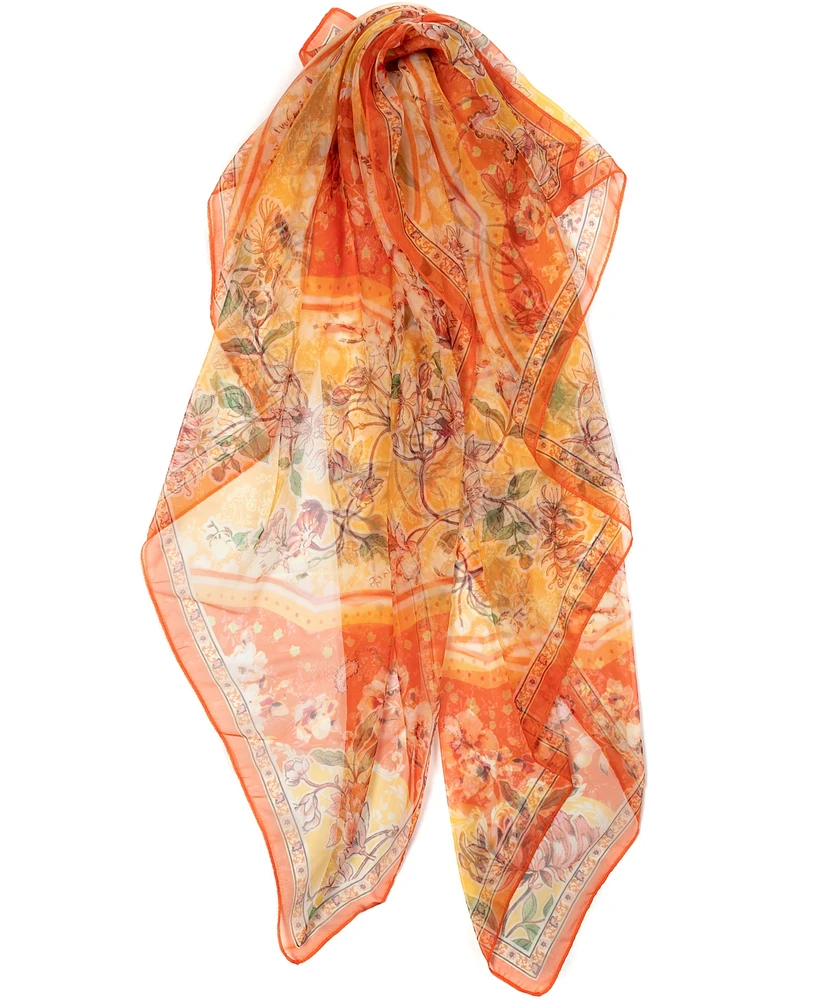 Vince Camuto Women's Paisley Floral Square Scarf