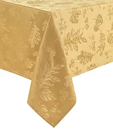 Elrene Elegant Woven Leaves Jacquard Damask Tablecloth