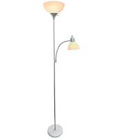 Creekwood Home Essentix 71.5" Tall Traditional 2 Light Mother Daughter Metal Floor Lamp