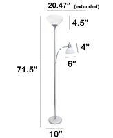 Creekwood Home Essentix 71.5" Tall Traditional 2 Light Mother Daughter Metal Floor Lamp