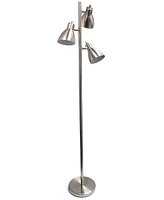 Creekwood Home Essentix 64" Tall Traditional 3 Light Metal Tree Floor Lamp with Metal Adjustable Spotlight Shades