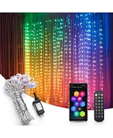 Yescom Curtain Light 400 Led Fairy String Light App & Remote Control Xmas Party