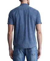 Buffalo David Bitton Men's Somba Short-Sleeve Denim Shirt
