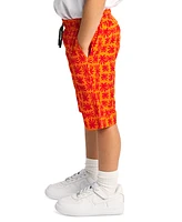 Sovereign Code Big Boys Printed Seersucker Elastic-Waistband Shorts