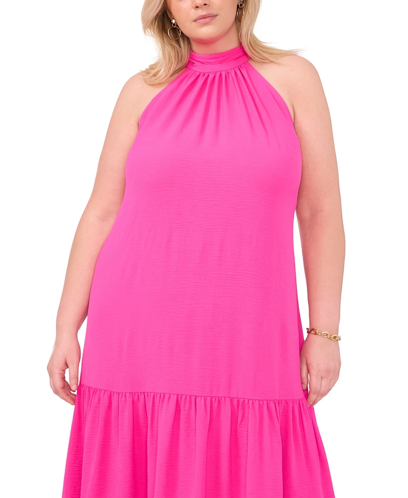 Msk Plus Tiered Maxi Dress