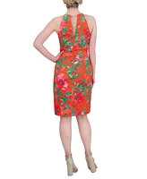 Eliza J Women's Floral-Print Halter Sheath Dress