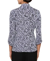 Alex Evenings Women's 2-Pc. Printed Twinset