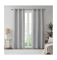 Madison Park Galen Basketweave Room Darkening Curtain Panel Pair, 40"W x 84"L, 2 Pack