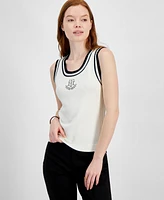 Tommy Hilfiger Women's Monogram Logo Sleeveless Sweater