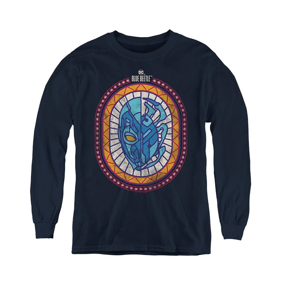 Blue Beetle Boys Youth Reyes Courage Long Sleeve Sweatshirt