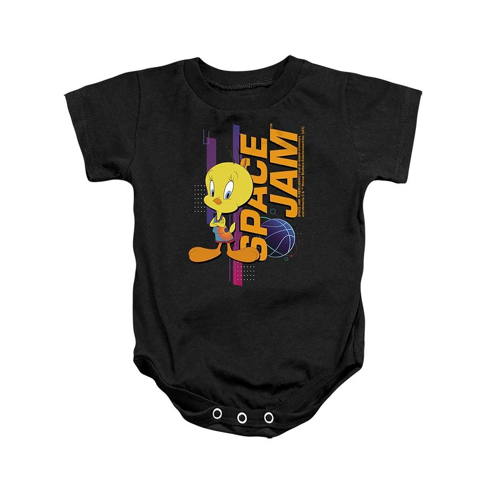 Space Jam 2 Baby Girls Tweety Standing Snapsuit