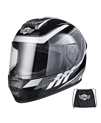 Ahr Run-F3 Full Face Motorcycle Helmet Dot Approved Street Bike Motocross Xxl