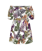 City Chic Women's Summer Print Dress