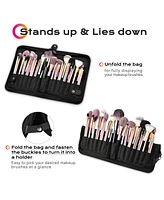 Byootique Makeup Brush Bag Foldable Holder Organizer Portable Travel Artist Case