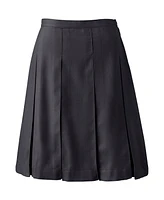 Lands' End Women's Box Pleat Skirt Top of Knee