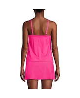 Lands' End Petite Tulip Hem Tankini Top