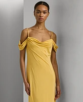 Lauren Ralph Women's Off-The-Shoulder Jersey Gown