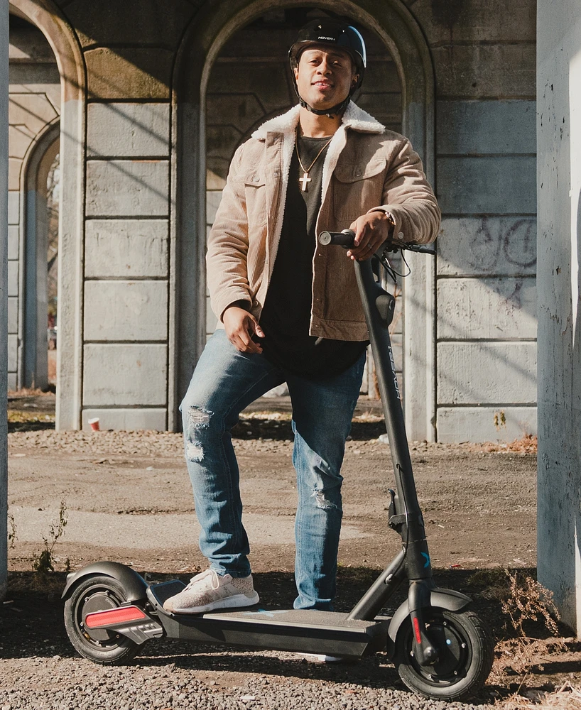 Hover-1 Renegade Electric Scooter, 18MPH, 33 Mile Range, Dual 450W Motors, 7HR Charge, Lcd Display, 10 Inch High-Grip Tires, 264LB Max Weight.