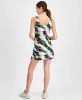 Id Ideology Women's Shibori Wave Printed Performance Dress, Created for Macy's