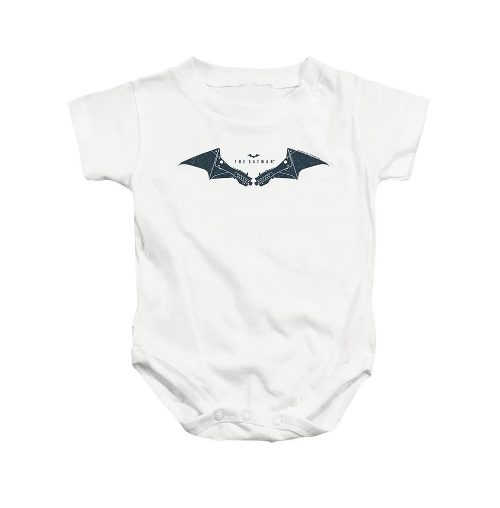 Batman Baby Girls The Mechanical Bat Logo Snapsuit