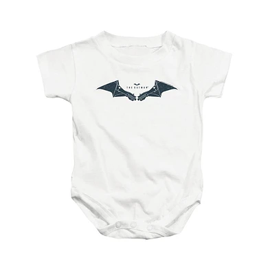 Batman Baby Girls The Mechanical Bat Logo Snapsuit