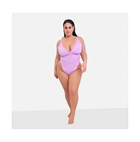 Rebdolls Plus Size Kailani Ruched Swimsuit