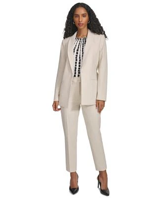 Calvin Klein Womens Tie Front Blazer Slim Leg Pant